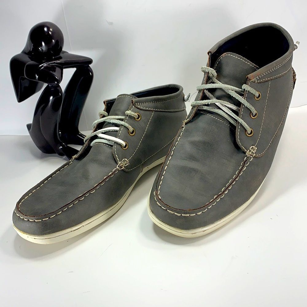 Call it Spring vegan gray leather men’s size 8